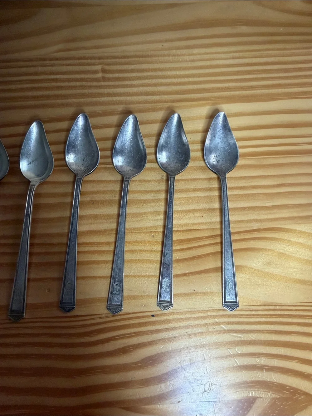 Vintage 1847 Rogers Bros Silverplate Grapefruit Spoons - Set of 6